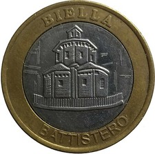 Gettone biella battistero - gettone,