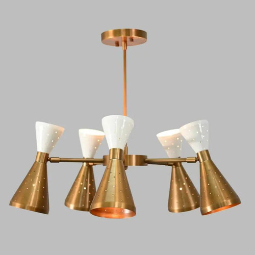 Lampadario vintage bracci - 8,