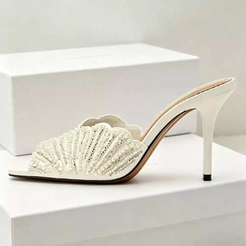 Sandali mule donna bianco - mule,