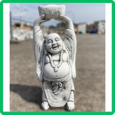 Statua da giardino zen per esterno scultura monaco Buddha in cemento marmo H42CM