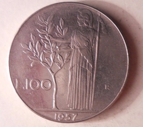 1957 italy 100 lire key - lire,