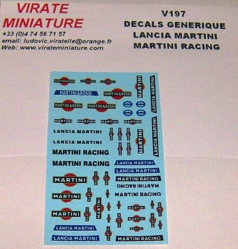 V197 decals generique lancia - decals,