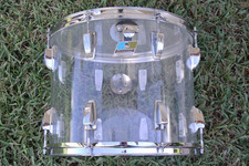 RARO 1978 LUDWIG CHICAGO 15" TRASPARENTE VISTALITE CLASSIC TOM per LA TUA BATTERIA! L34
