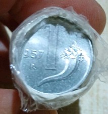 ROTOLINO 1 Lira  1957 50 Pz FDC Uncirculated VISIBILE Raro COMPRA SUBITO