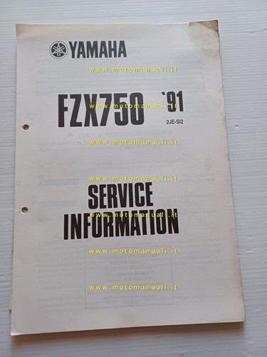 Yamaha fzx 750 1991 service - yamaha,