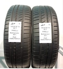 PNEUMATICI USATI PEZZI 2 PIRELLI CINTURATO 1 185/65 R15 88T ESTIVE