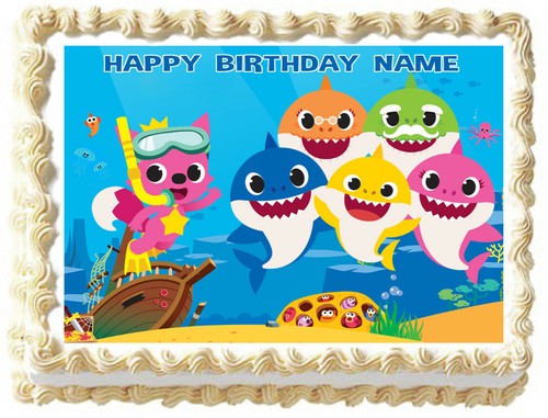 Baby shark cake topper - cake,