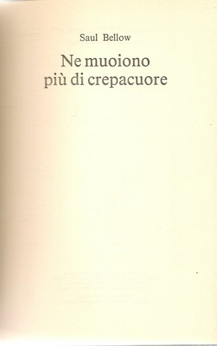 Muoiono piu di crepacuore - muoiono,