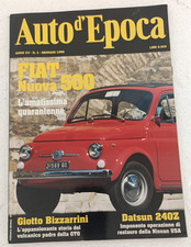 Auto d'epoca 1 1998 - Fiat Nuova 500 - Nissan Datsun 240 Z - Bizzarrini Giotto