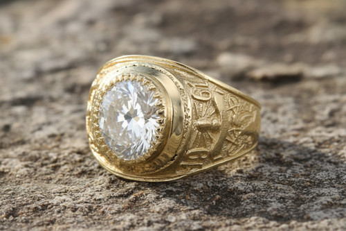 Anello collegio oro massiccio - anello,