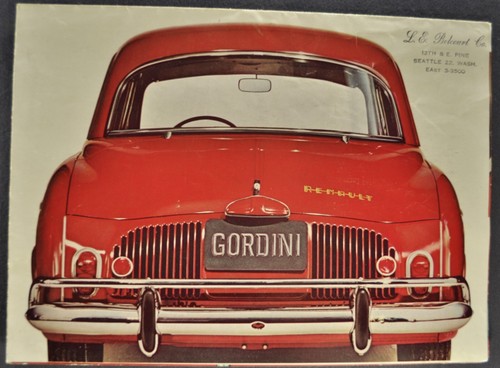 1961 renault gordini sedan - renault,