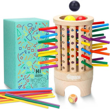 Giochi Montessori per Bambini, Gioco Di Società in Legno Giocattoli Educativi, G