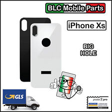 VETRO SCOCCA POSTERIORE IPHONE XS BACK COVER BIG HOLE COPRI BATTERIA APPLE