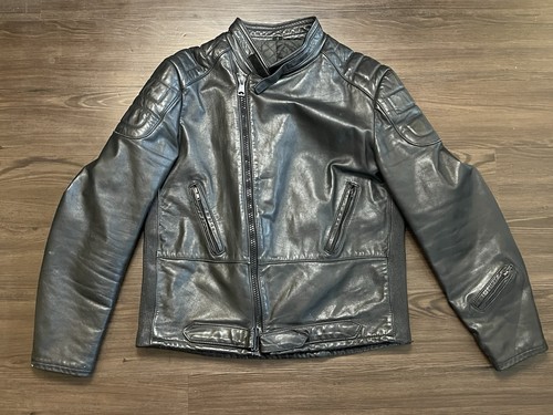 Giacca moto pelle imbottita