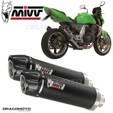 Scarico doppio KAWASAKI Z1000 2003 2004 MIVV Gp Carbonio CC