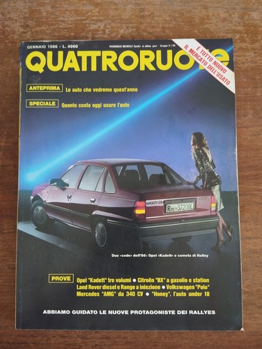 1986 quattroruote gennaio - 1986, 01