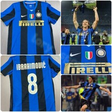 Maglia Shirt Trikot Camiseta Fc Inter Milan Nike home 2008/09 Ibrahimovic