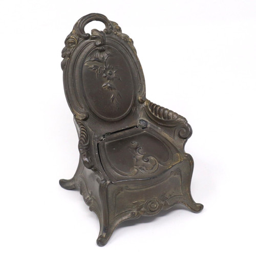 Antico portagioie dorato art