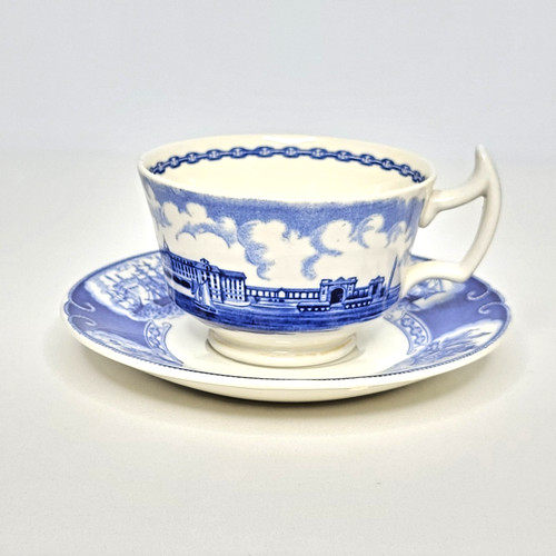 Tazza piattino blu - tazza,