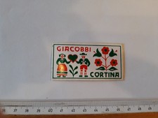 ADESIVO VINTAGE  GIACOBBI CORTINA    ANNI '80