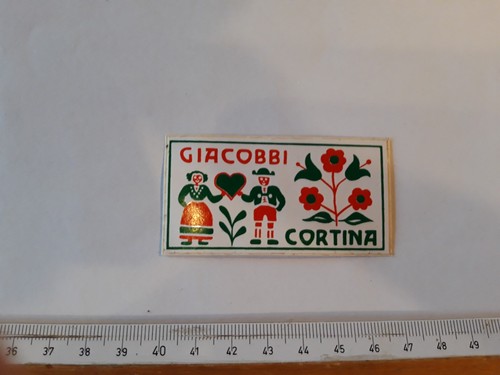 Adesivo vintage giacobbi - adesivo,
