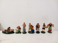  Lotto di 7 Statuine In Pasta