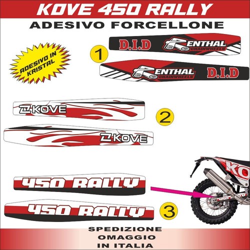 Kove 450 rally adesivi - kove,
