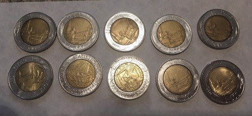 Lotto monete 500 lire - 500,