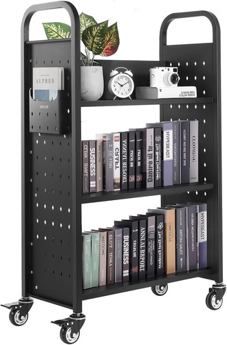 Carrello portalibri con ruote - carrello,