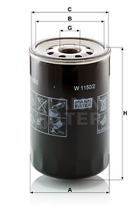 Mann filter w11502 filtro - w11502,