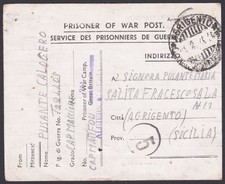 ALGERIA 1945 Cartolina in