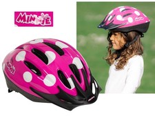 CASCO BAMBINI CASCHETTO PROTETTIVO OMOLOGATO BICI E SKATE Minnie 50-54 regolabil