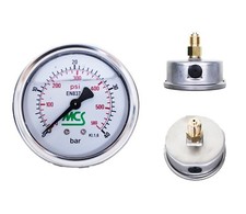 MCS MANOMETRO ALLA GLICERINA CASSA INOX Ø 63 ATTACCO 1/4 POSTERIORE