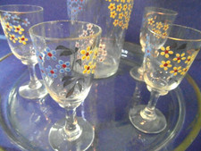 SET BOTTIGLIA E 4 BICCHIERI