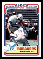 1984 Topps USFL #78 Tim