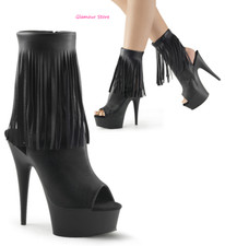 Sexy BOOTS Black Zip Ankle