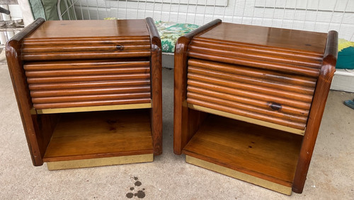 Coppia comodini vintage - , legno