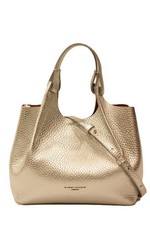 CHIARINI BS 9719 RNGDBL DUA borsa a mano in  pelle bottalata silver/caramello
