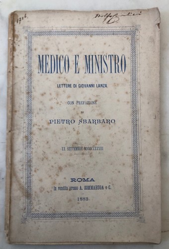 Antico libro giovanni lanza - antico,
