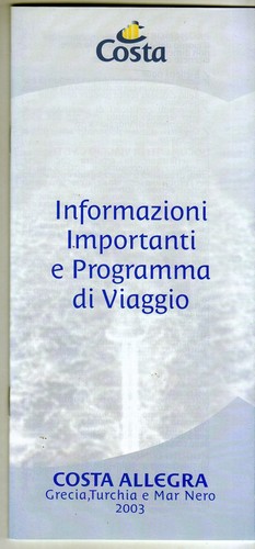 Brochure costa allegra - costa,
