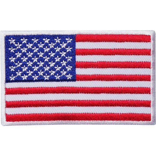 Usa flag embroidered iron - flag,