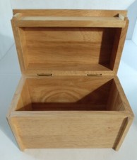 Progetto negozio fatto a mano? Portagioie in rovere massello 5,25" x 7" x 4" *Graffi