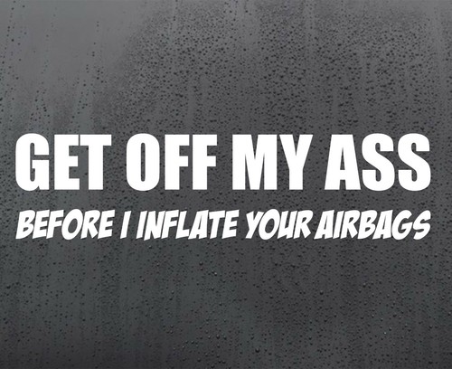 Adesivo vinile airbag get off - adesivo,