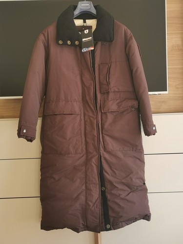 Blauer trench lungo