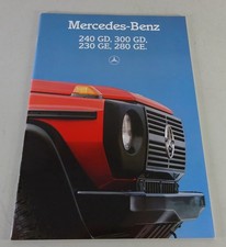 Brochure mercedes classe - classe, g