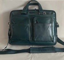 Top della gamma stupenda Professionale  Blue Square pelle verde    Piquadro