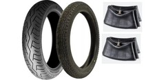 3.00-18-47S 120/80-17-61H SUZUKI TU 250 BRIDGESTONE COPPIA PNEUMATICI + CAMERE