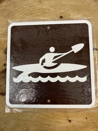 Insegna kayak metallo - insegna,