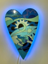 Cuore colorato Pop Art di Massimo Sansavini, 'Softheart n.24', firmato