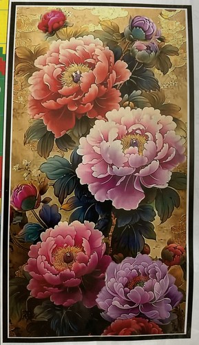 Peonie punto croce kit